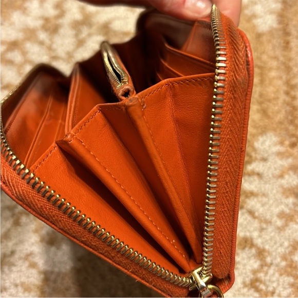 Prada wallet authentic vintage long orange wallet - Picture 11 of 13